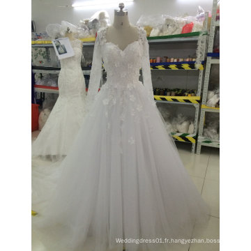 Aoliweiya Personnalise les robes de mariée de mariage avec des appellations de fleurs
